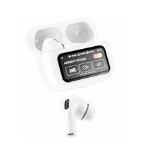 Auriculares Pro Bluetooth con pantalla táctil inteligente, control táctil, cancelación de ruido. ref.6001