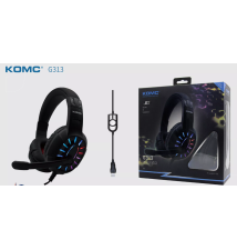Auriculares Gaming KOMC G313 LED RGB Auriculares Gaming G313 con reproductor de Juegos de PC y luz LED  Referencia: EJ54ref 6022