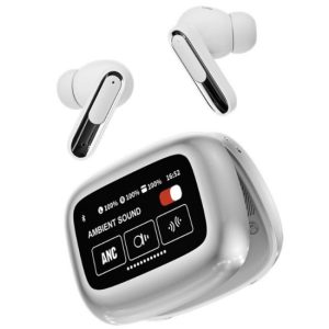 Auriculares Inalámbricos con Pantalla y Cancelación de ruido Auriculares Inalámbricos de botón con almohadillas con pantalla y cancelación de ruido  Referencia: LYEJ279 ref6094