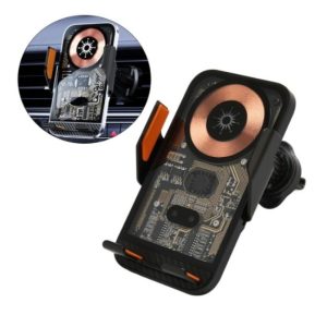 Cargador de Coche Inalámbrico, Instalación de Soporte de Teléfono con Sensor Inteligente Cargador de Coche Inalámbrico, Instalación de Soporte de Teléfono con Sensor Inteligente, Rotación de 360°, Cargador de Coche de Sujeción Automática para Teléfonos de 4,7 a 7 Pulgadas  Referencia: FSD1904 ref6102
