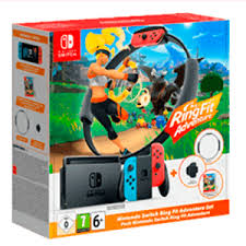 SWITCH CONSOLA AZUL NEÓN/ROJO NEÓN + ARO RING FIT + RING FIT REF 4014