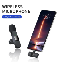 Micrófono Lavalier Inalámbrico, Compatible Iphone y Tipo C Micrófono Inalámbrico 2 en 1 Lavalier para iPhone/iPad/Android para móvil para Grabación de Video, Youtube, TikTok, Vlog, Facebook  Referencia: FSD1665 Ref. 6009