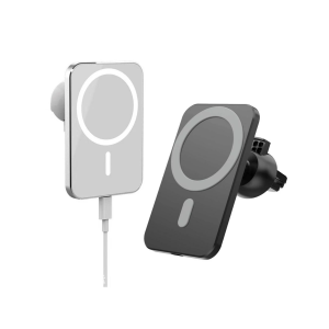 Soporte Teléfono para coche con cargador inalámbrico 15W Soporte de teléfono magnético con cargador inalámbrico 15W  Referencia: FSD1582 ref6097