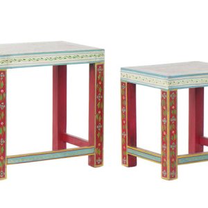 MESITA AUXILIAR SET 2 MANGO ACRILICO 45X30X45 LD-185324 Disponible Ref 13126