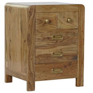 MESITA DE NOCHE ACACIA 45,5X40X60 25,00 NATURAL MB-179709 Disponible ref13285