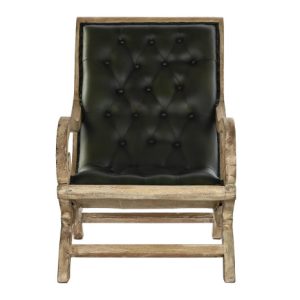 BUTACA MANGO PIEL 65X98X94 VERDE MB-199867 Disponible Ref 13363