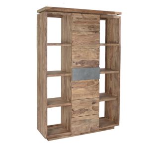 ESTANTERIA SHEESHAM 120X40X185 85,00 NATURAL MB-200193 Disponible ref13098