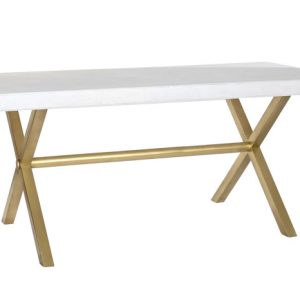 MESA COMEDOR MANGO LATON 180X90X76 ROMBO BLANCO MB-200450 Disponible ref13216