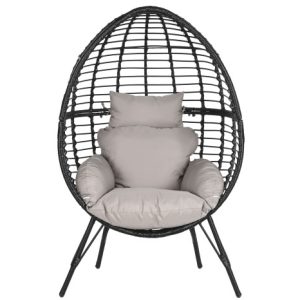 SILLON RATAN SINTETICO METAL 90X65X151 CON COJINES MB-201834 Ref 13443