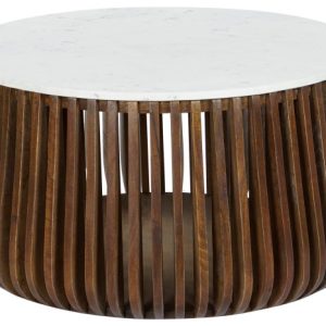 MESITA AUXILIAR MARMOL MANGO 90X90X45 MB-205853 Disponible ref13113