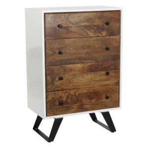 CAJONERA MANGO METAL 70X40X105 BLANCO MB-206321 Disponible ref13061