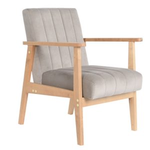 SILLON POLIESTER PINO 63X68X81 GRIS MB-206469 Disponible ref13355