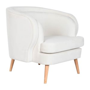 BUTACA POLIESTER MADERA 91X80X78 BLANCO MB-206609 Disponible ref13350
