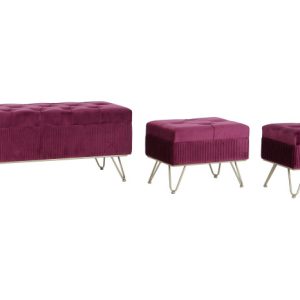 DESCALZADORA SET 3 POLIESTER METAL 110X42X44 MB-206637 Disponible ref13315