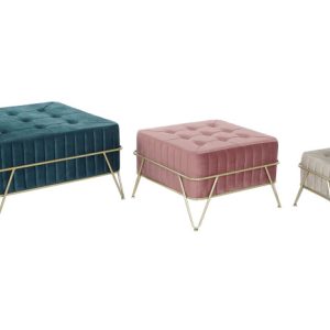 DESCALZADORA SET 3 POLIESTER MDF 82X82X46 MB-206638 Disponible ref13314