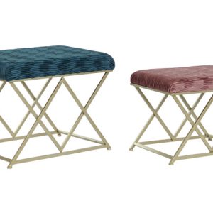 DESCALZADORA SET 2 POLIESTER METAL 62X42X47 MB-206640 Disponible ref13313