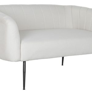 SOFA POLIESTER METAL 129X75X73 GREIGE MB-207904 Disponible REF13396