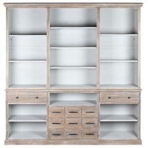 ESTANTERIA MANGO 220X45X230 ABIERTA NATURAL MB-208335 Disponible Ref 13261