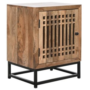 MESITA DE NOCHE MANGO CRISTAL 50X40X65 LISTONES MB-208486 Disponible13280