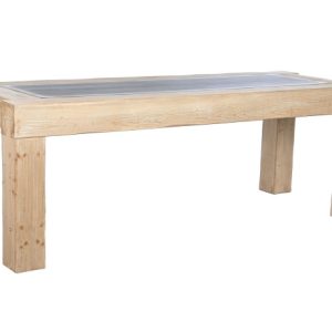 MESA COMEDOR ABETO MDF 220X90X80 NATURAL MB-209217 Disponible ref13204
