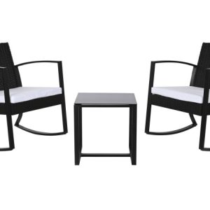 SILLON SET 3 ACERO POLIESTER 59X61,5X74 MECEDORA MB-211138 Disponible ref13433
