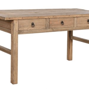 MESA OLMO MACIZO 169X75X85 3 CAJONES NATURAL MB-213713 Disponible ref13198