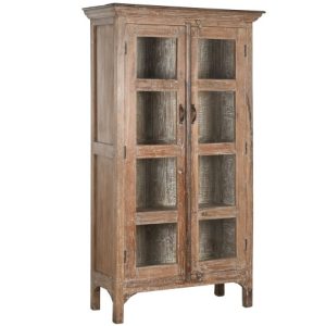 VITRINA MADERA RECICLADA 105X45X170 105,00 ANTIGUA MB-213755 Disponible ref13249