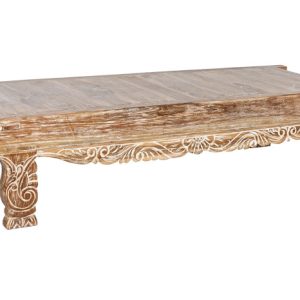 MESA CENTRO TECA RECICLADA 200X70X45 DECAPE BLANCO MB-213878 Disponible ref13160