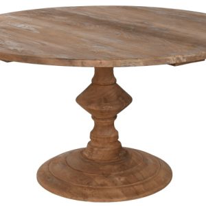 MESA REDONDA COMEDOR TECA RECICLADA 140X140X75 MB-213885 Disponible ref13195