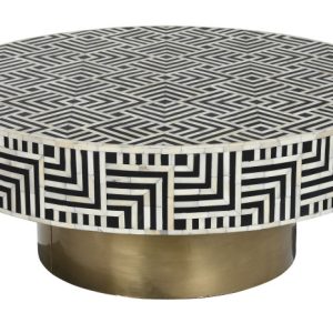 MESA CENTRO HUESO 100X100X41 42,78 BLANCO MB-215632 Disponible ref13150