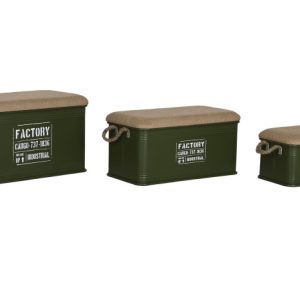 BAUL SET 3 METAL FIBRA 69X37X37,5 10,90 FACTORY MB-215972 Disponible ref13007