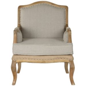 BUTACA MANGO LINO 72X80X95 TALLADA DECAPE BEIGE MB-216488 Ref 13337