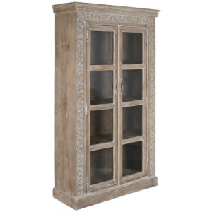 VITRINA MANGO 120X44X210 94,10 TALLADO A MANO MB-216505 Disponible ref13239