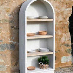 ESTANTERIA ABETO MDF 80X38X188 28,50 RUGOSO BLANCO MB-216615 Disponible Ref13233