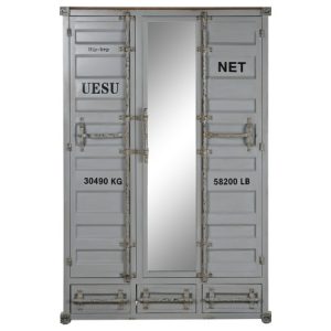 ARMARIO METAL 112X46X174 58,99 CONTAINER GRIS MB-217357 Disponible ref13228