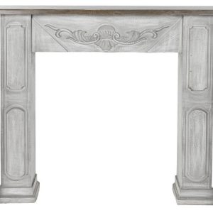FRONTAL CHIMENEA ABETO MDF 113,7X26,5X101 BLANCO MB-217770 Disponible ref13074