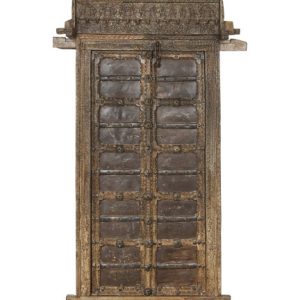 PUERTA TECA 120X46X190 PIEZA UNICA MARRON MB-217951 Disponible REF13470