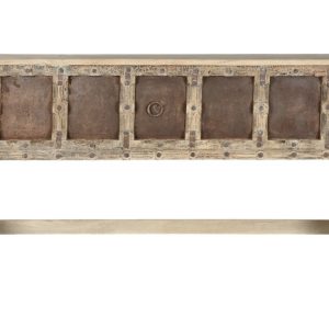CONSOLA TECA HIERRO 189,5X43X92 PIEZA UNICA MB-217965 Disponible Ref13079