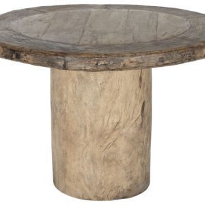 MESA COMEDOR TECA 110X110X76 PIEZA UNICA MB-217973 Disponible  ref13169