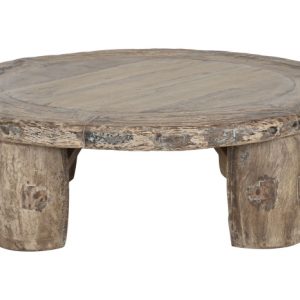 MESA CENTRO TECA 125X125X40 PIEZA UNICA NATURAL MB-217974 Disponible ref13168