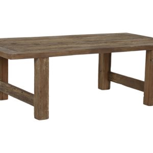 MESA CENTRO TECA RECICLADA 140X70X45 NATURAL MB-217975 Disponible ref13167
