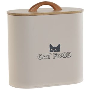 BOTE METAL BAMBU 20X10X21 3,6L COMIDA BEIGE PC-217589 Disponible Ref 2013