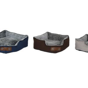 CAMA MASCOTA SET 3 POLIESTER 60X60X20 AZUL MARINO RM-205862 Ref 2019