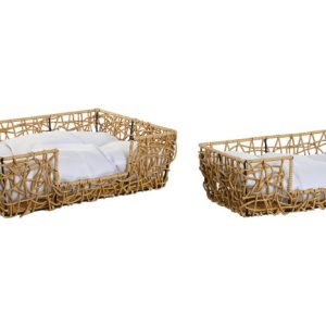 CAMA MASCOTA SET 2 RATAN SINTETICO 50X35X14 CON CO RM-213253 Disponible Ref 2016