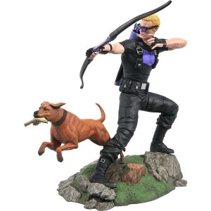 Estatua Diorama Ojo De Halcon + Perro Marvel Gallery Comic 23cm Ref0092