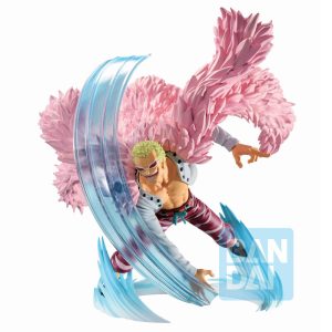 Figura Ichibansho DonQuixote Doflamingo Duel Memories One Piece 9cm Tamaño: 9cm. Edad recomendada: +15años. Ref0188