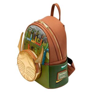 Mochila Snitch Dorada Harry Potter Loungefly 26cm Tamaño: 20,62x27,5x10cm. 0236
