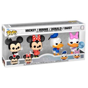 Blister 4 figuras POP Disney 100th Anniversary Disney Classic Exclusive REF0380