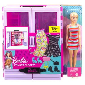 Muñeca Fashionista + Armario Portatil Barbie Ref 0565