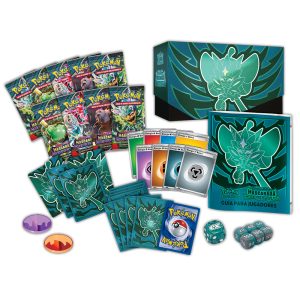 Estuche juego cartas coleccionables Mascarada Crepuscular Escarlata y Purpura Pokemon Español ref0527